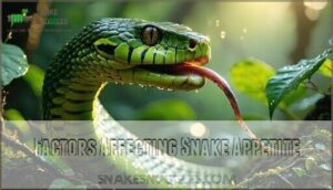 factors affecting snake appetite