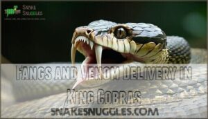 fangs and venom delivery in king cobras