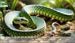 feeding after shedding