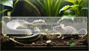 feeding ball pythons live mice