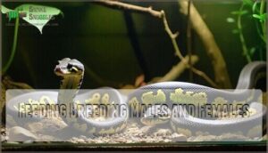 feeding breeding males and females