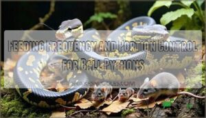 feeding frequency and portion control for ball pythons