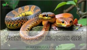 feeding frequency and portion sizes