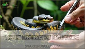 feeding frequency for ball pythons