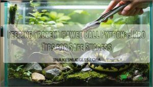 feeding frozen thawed ball python