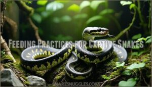 feeding practices for captive snakes