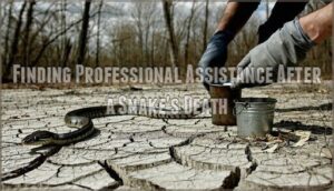 finding professional assistance after a snake's death