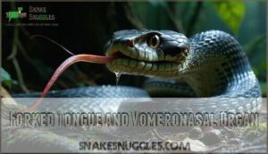 forked tongue and vomeronasal organ