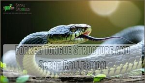 forked tongue structure and scent collection