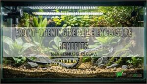 front-opening reptile enclosure benefits