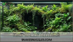 front-opening terrariums