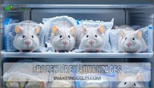 frozen prey advantages
