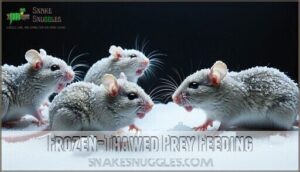 frozen-thawed prey feeding