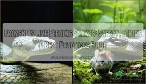 frozen vs live feeding snakes