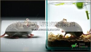 frozen vs. live prey debate