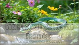 garter snake care tips and reminders