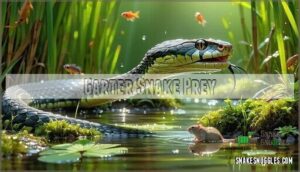 garter snake prey
