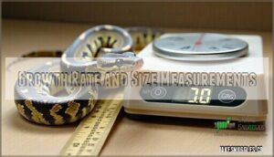 growth rate and size measurements