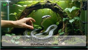 handling and hiding behavior