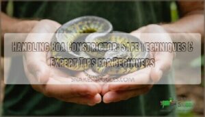 handling boa constrictor