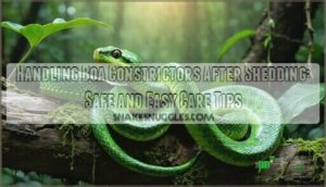 handling boa constrictors after shedding