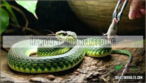 handling during feeding