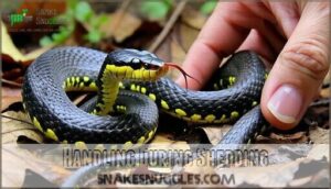 handling during shedding