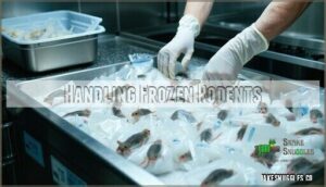 handling frozen rodents