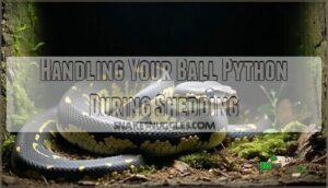 handling your ball python during shedding