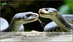 head-butting and pushing