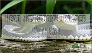 head may become broader with age