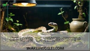 heat lamps and ceramic emitters