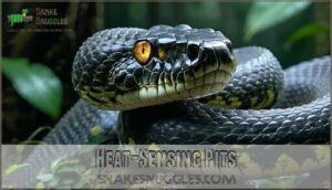 heat-sensing pits