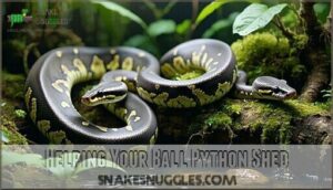 helping your ball python shed