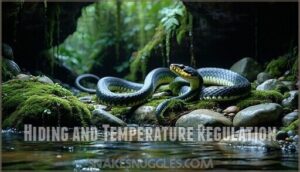 hiding and temperature regulation