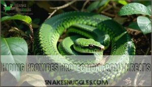 hiding provides protection from threats