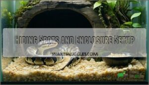 hiding spots and enclosure setup