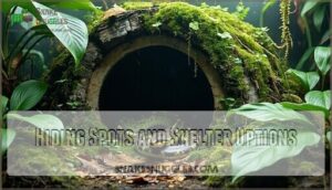 hiding spots and shelter options