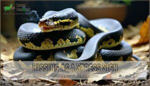 hissing as a stress sign