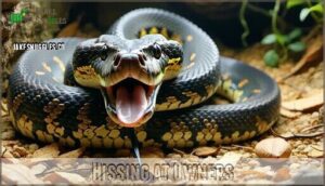 hissing at owners