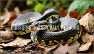 hissing in baby ball pythons