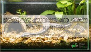 hognose snake size and enclosure