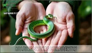 holding snakes confidently holding snakes confidently