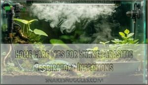 home care tips for snake parasitic respiratory infections