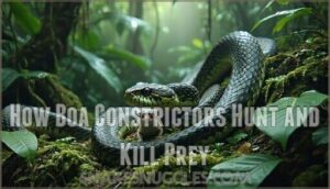 how boa constrictors hunt and kill prey