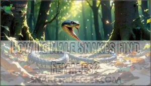 how do male snakes find females