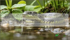 how do snakes drink water