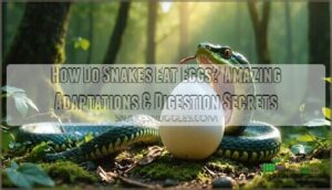 how do snakes eat eggs