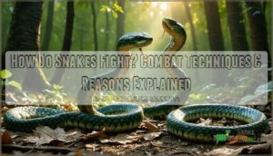 how do snakes fight
