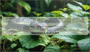how do snakes see clearly